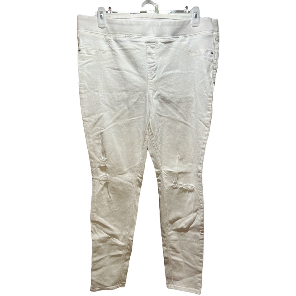 White Rockstar Skinny Jeggings